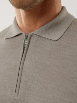Polo-Pullover Merino Extrafein