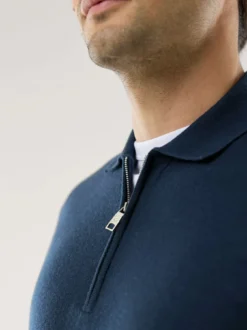 Polo-Pullover Merino Extrafein