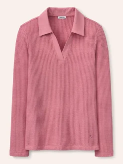 Poloshirt in Strickoptik