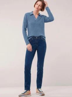Poloshirt in Strickoptik
