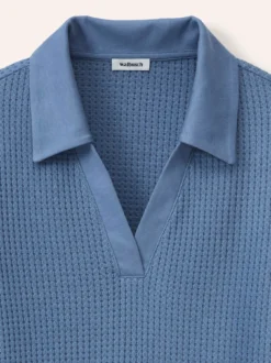 Poloshirt in Strickoptik