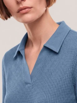 Poloshirt in Strickoptik