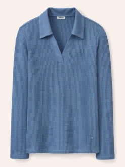 Poloshirt in Strickoptik