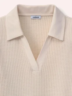 Poloshirt in Strickoptik