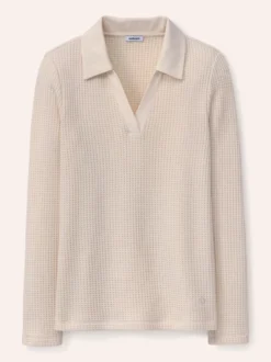 Poloshirt in Strickoptik