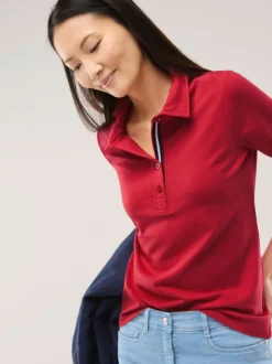 Poloshirt Kontrastdetail