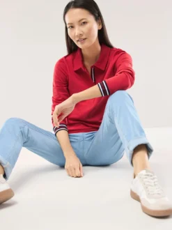 Poloshirt Kontrastdetail