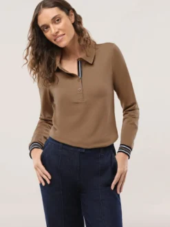 Poloshirt Kontrastdetail