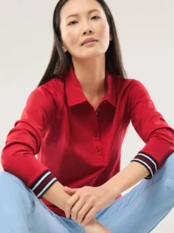 Poloshirt Kontrastdetail