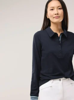 Poloshirt Kontrastdetail