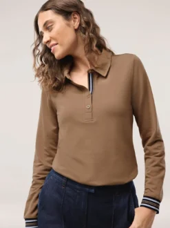 Poloshirt Kontrastdetail