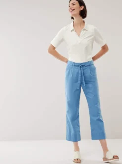 Poloshirt Lochstickerei