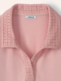 Poloshirt Lochstickerei