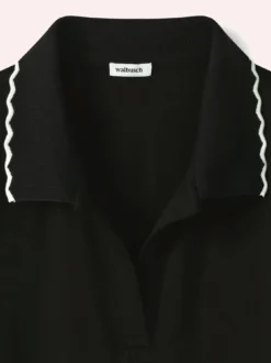Poloshirt Wellenkante