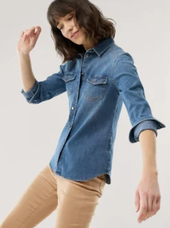 Power Stretch Jeansbluse