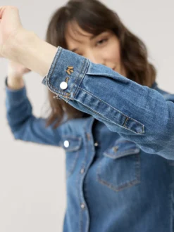 Power Stretch Jeansbluse