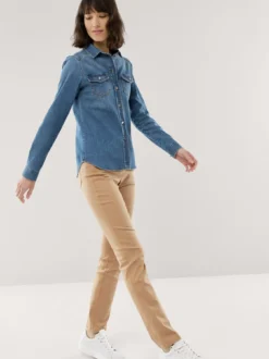 Power Stretch Jeansbluse