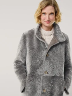 Premium Lammfell Wendemantel