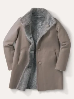 Premium Lammfell Wendemantel