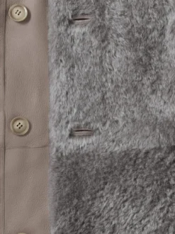 Premium Lammfell Wendemantel
