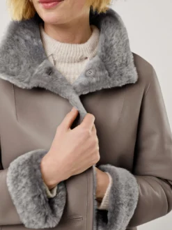 Premium Lammfell Wendemantel