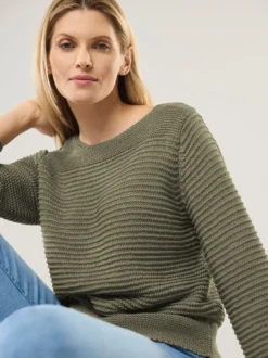 Pullover aus Bändchengarn