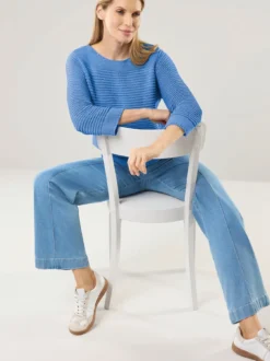 Pullover aus Bändchengarn