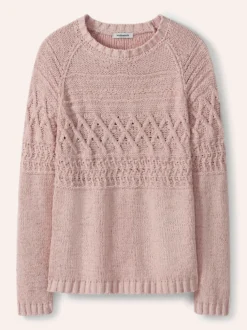 Pullover aus softem Bändchengarn