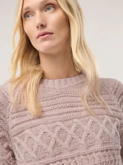 Pullover aus softem Bändchengarn