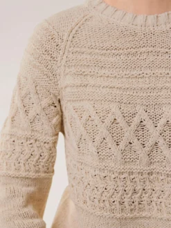 Pullover aus softem Bändchengarn