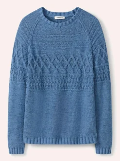 Pullover aus softem Bändchengarn