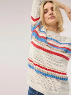 Pullover im Häkel-Look