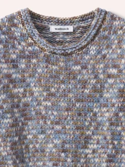 Pullover in bedrucktem Garn