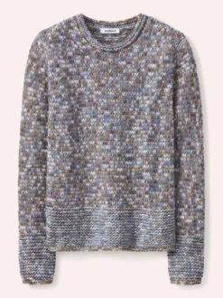 Pullover in bedrucktem Garn