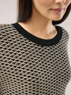Pullover in Bicolor-Optik