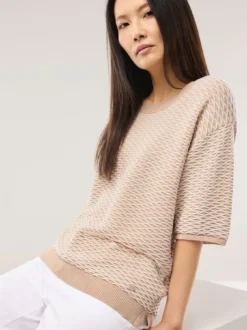 Pullover in Bicolor-Optik