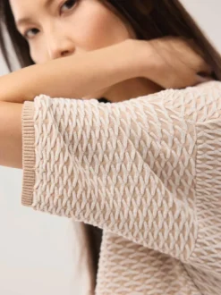 Pullover in Bicolor-Optik