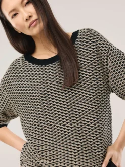 Pullover in Bicolor-Optik