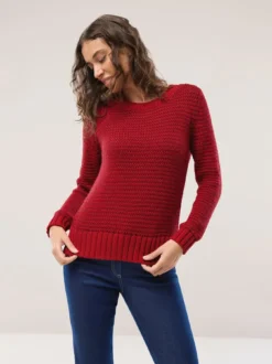 Pullover mit dezentem Streifen