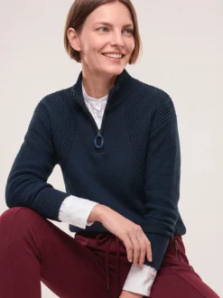 Pullover mit Troyerkragen