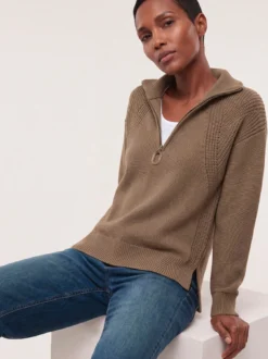 Pullover mit Troyerkragen
