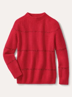 Pullover Paillettenstreifen