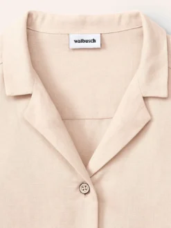 Reverskragen Bluse Leinenmix