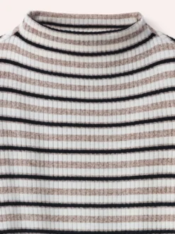 Ringelshirt mit Kaminkragen