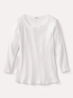 Rippshirt Spitzendetail