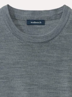 Rundhals-Pullover Merino Extrafein