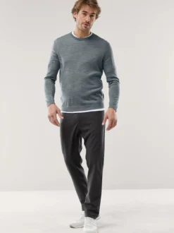 Rundhals-Pullover Merino Extrafein