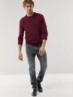 Rundhals-Pullover Merino Extrafein