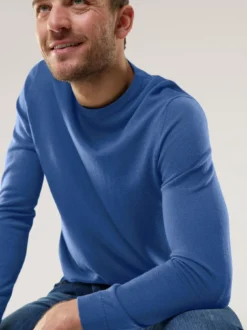 Rundhals-Pullover Merino Extrafein