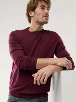 Rundhals-Pullover Merino Extrafein
